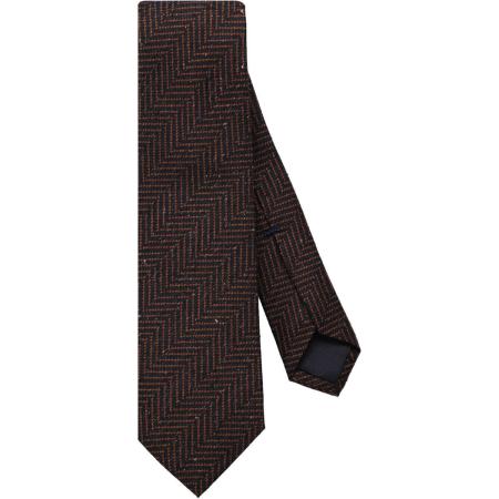 OLYMP SIGNATURE Stropdas blauw/bruin, Motief