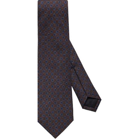 OLYMP SIGNATURE Stropdas bruin/blauw, Motief