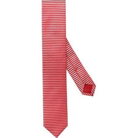 OLYMP Dunne stropdas rood/wit, Motief