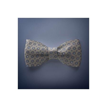 OLYMP SIGNATURE Vlinderdas bruin/blauw, Stippen