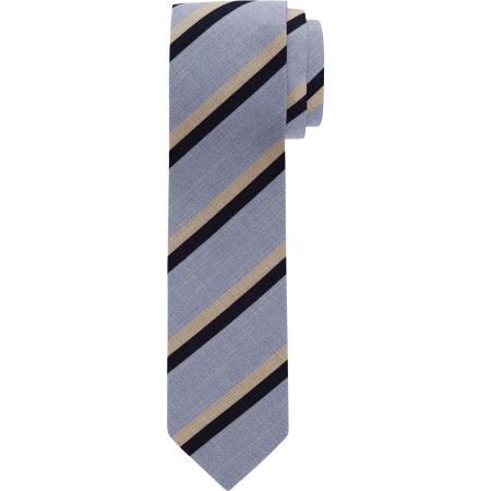 OLYMP Stropdas blauw, Gestreept