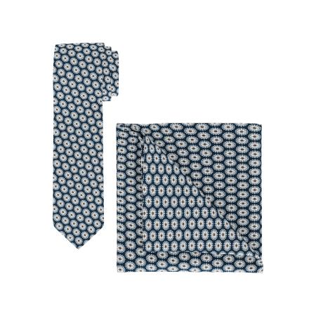 OLYMP Set das, zakdoek marine, Motief