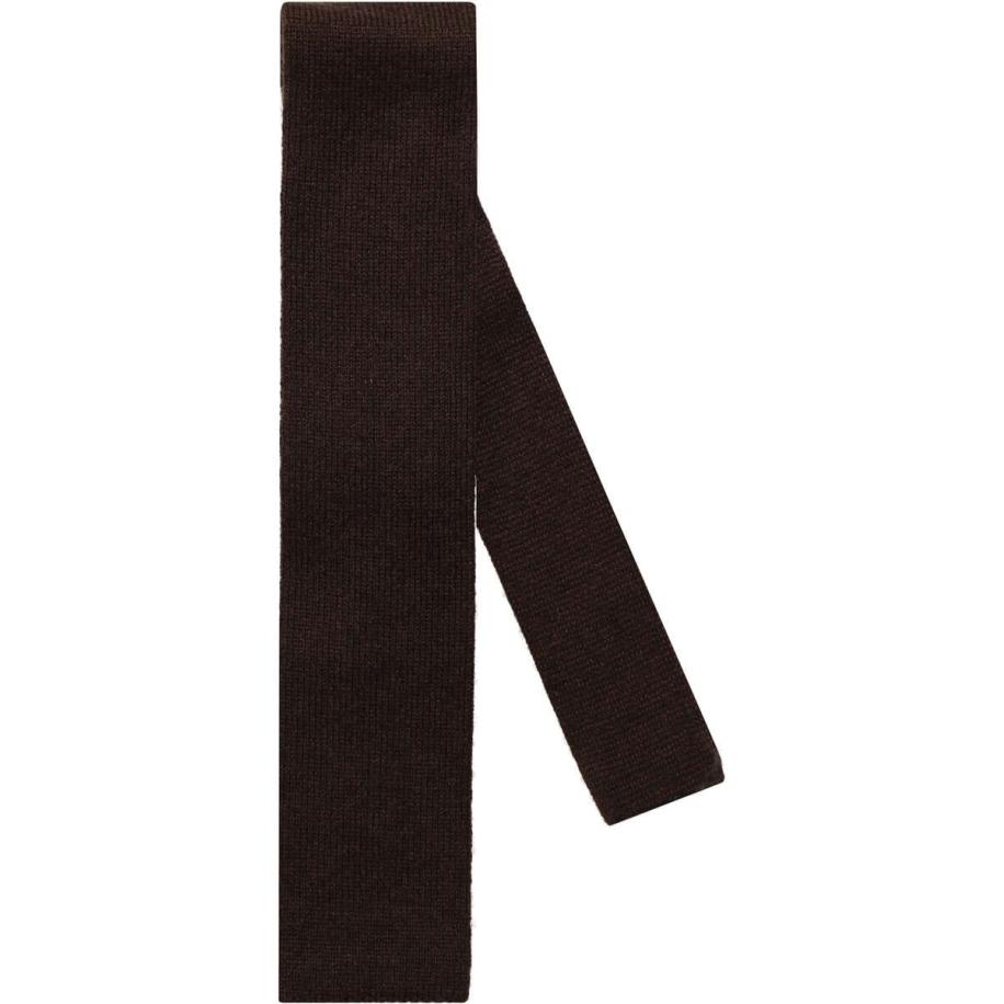 OLYMP SIGNATURE Dunne stropdas donkerbruin, Effen Bruin