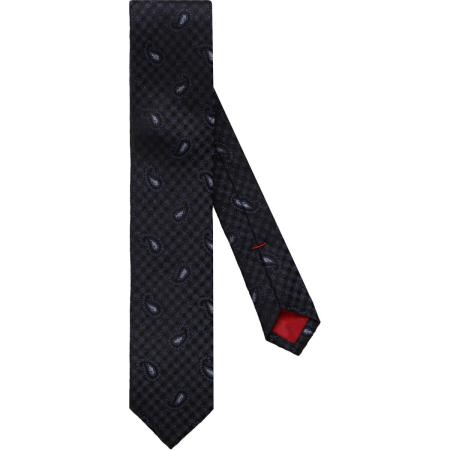 OLYMP Super Slanke Stropdas donkerblauw, Motief