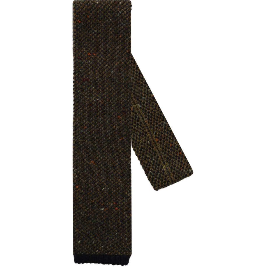 OLYMP SIGNATURE Dunne stropdas olijf, Gestructureerd Groen