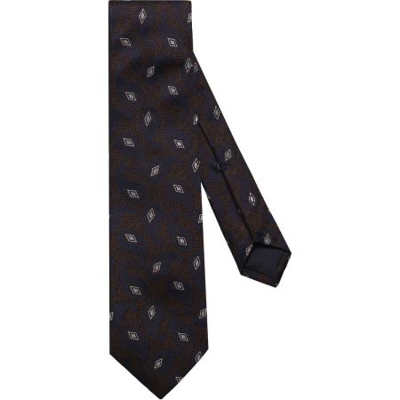 OLYMP SIGNATURE Stropdas blauw/bruin, Motief