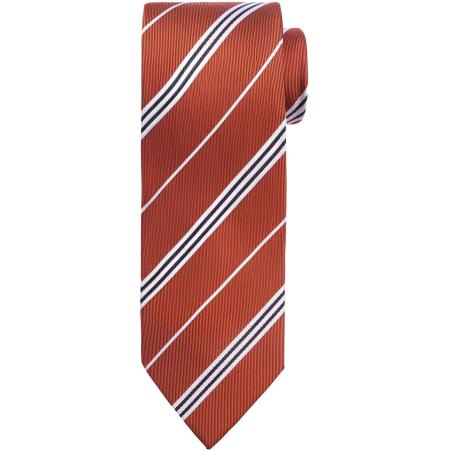 Suitable Stropdas Zijde Streep Rood -