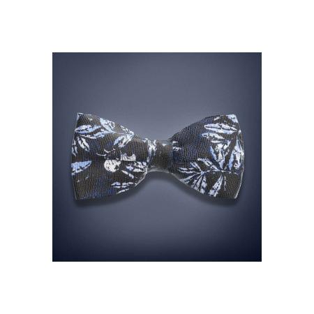 OLYMP SIGNATURE Vlinderdas zwart/blauw/wit, Motief