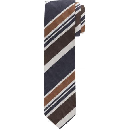 OLYMP Stropdas bruin, Gestreept