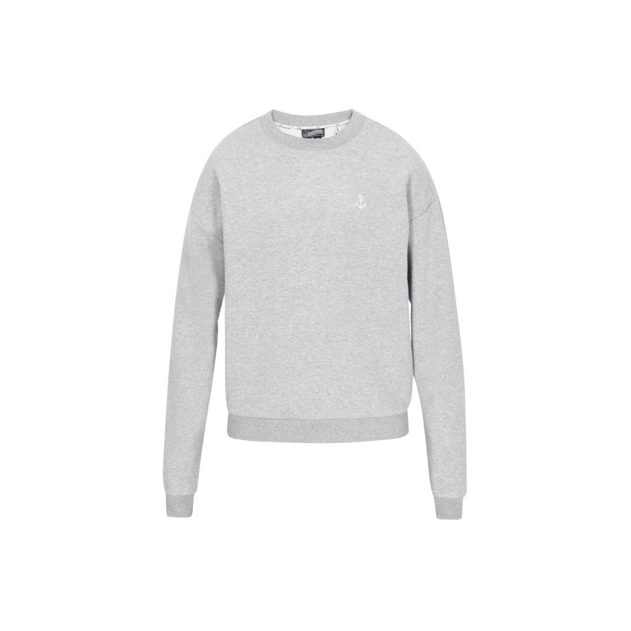 DreiMaster DreiMaster Vintage Sweatshirt Vintage lichtgrijs / wit Zwart