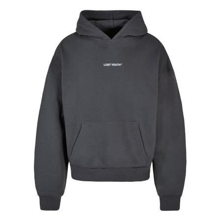 Lost Youth Sweatshirt Chaos donkergrijs / lila / wit