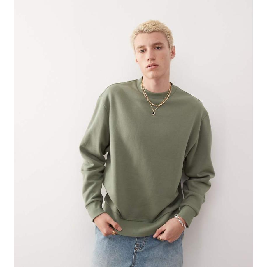 COLLUSION - Sweatshirt in groen Groen
