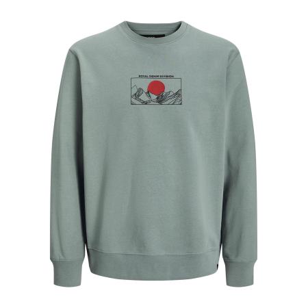 ROYAL DENIM DIVISION R.D.D. ROYAL DENIM DIVISION Sweatshirt grijs / rood / zwart