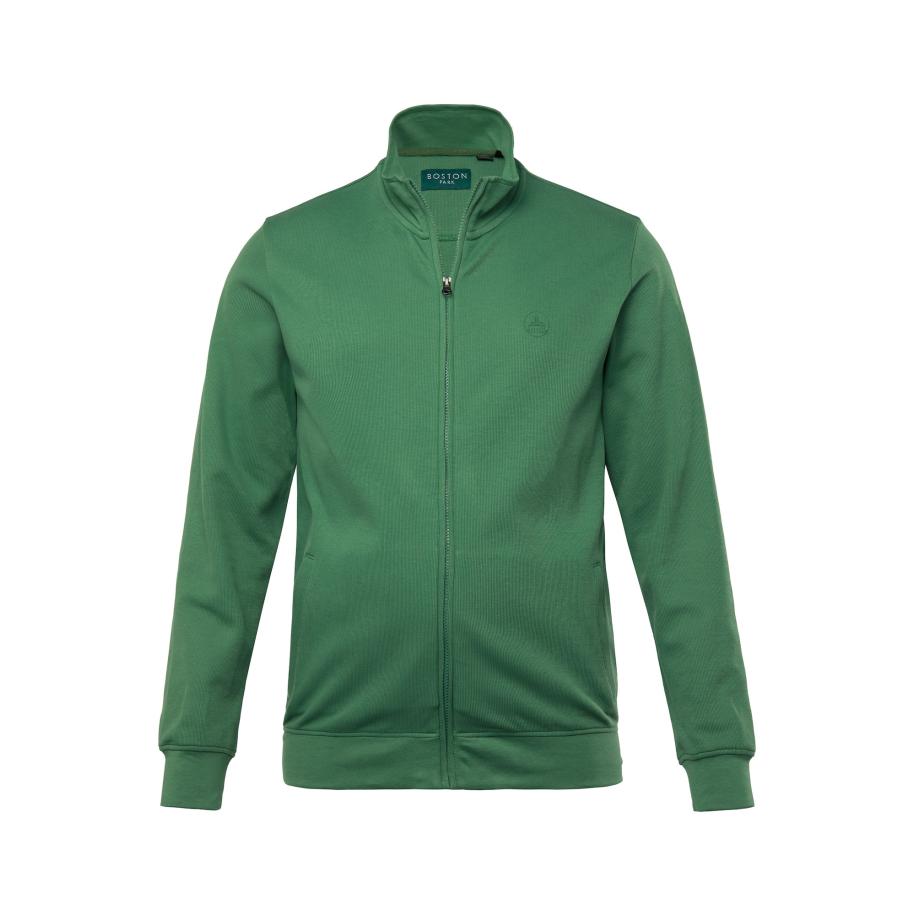 Boston Park Boston Park Sweatvest groen -