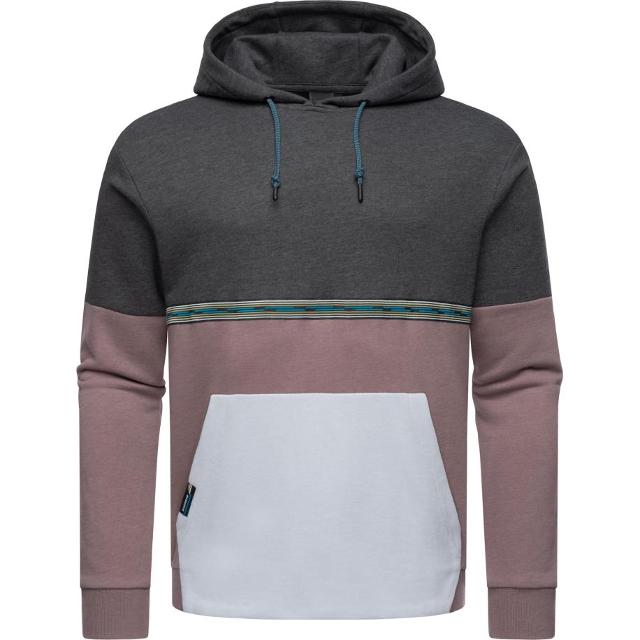 Ragwear Ragwear Sweatshirt lichtgrijs / mauve / zwart -