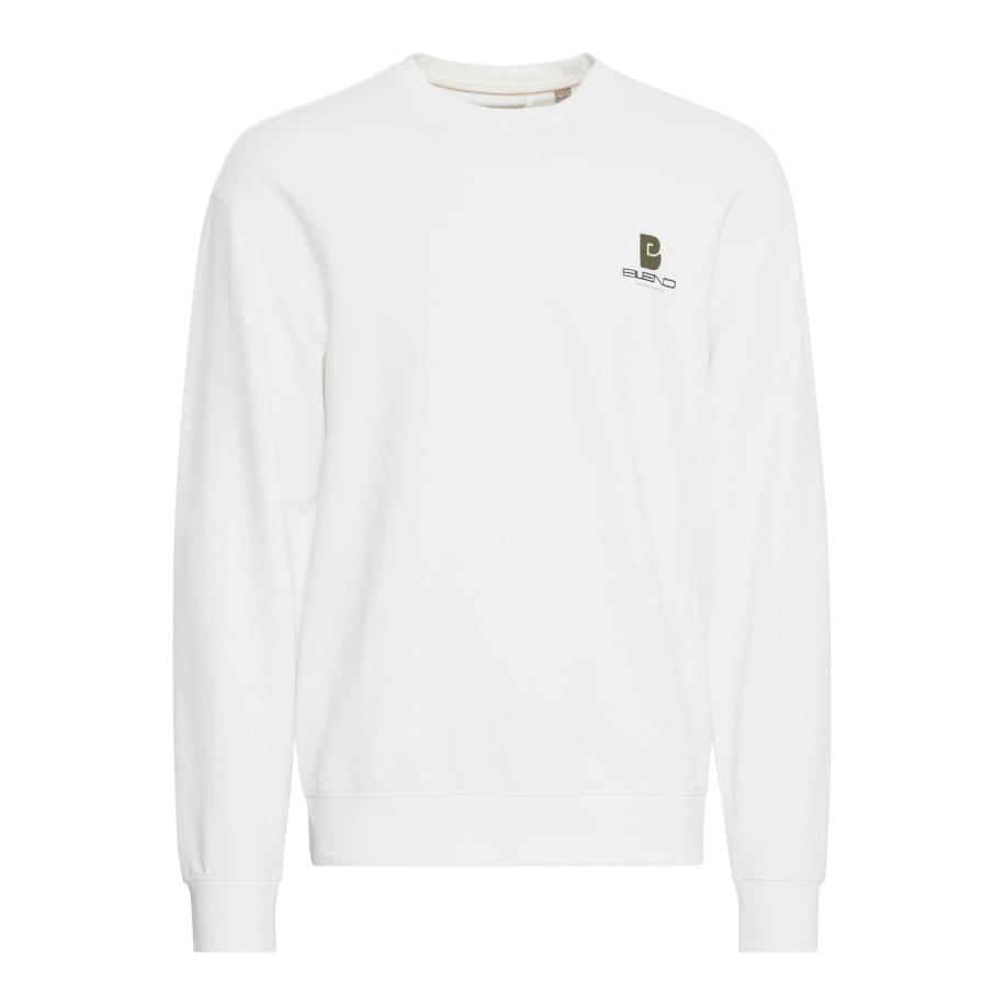Blend BLEND Sweatshirt BH Brody olijfgroen / zwart / wit -