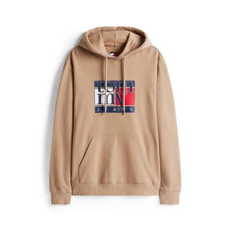 Tommy Jeans Tommy Jeans Sweatshirt navy / lichtbruin / rood / wit