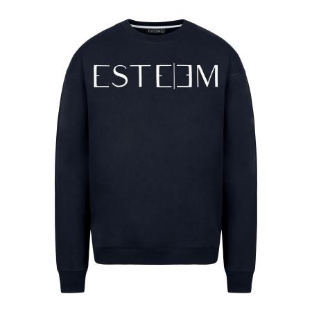 ESTEEM ESTEEM Sweatshirt antraciet / wit