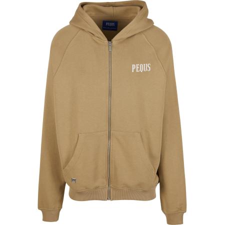 Pequs Pequs Sweatvest kaki / wit