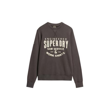 Superdry Superdry Sweatshirt antraciet / wit