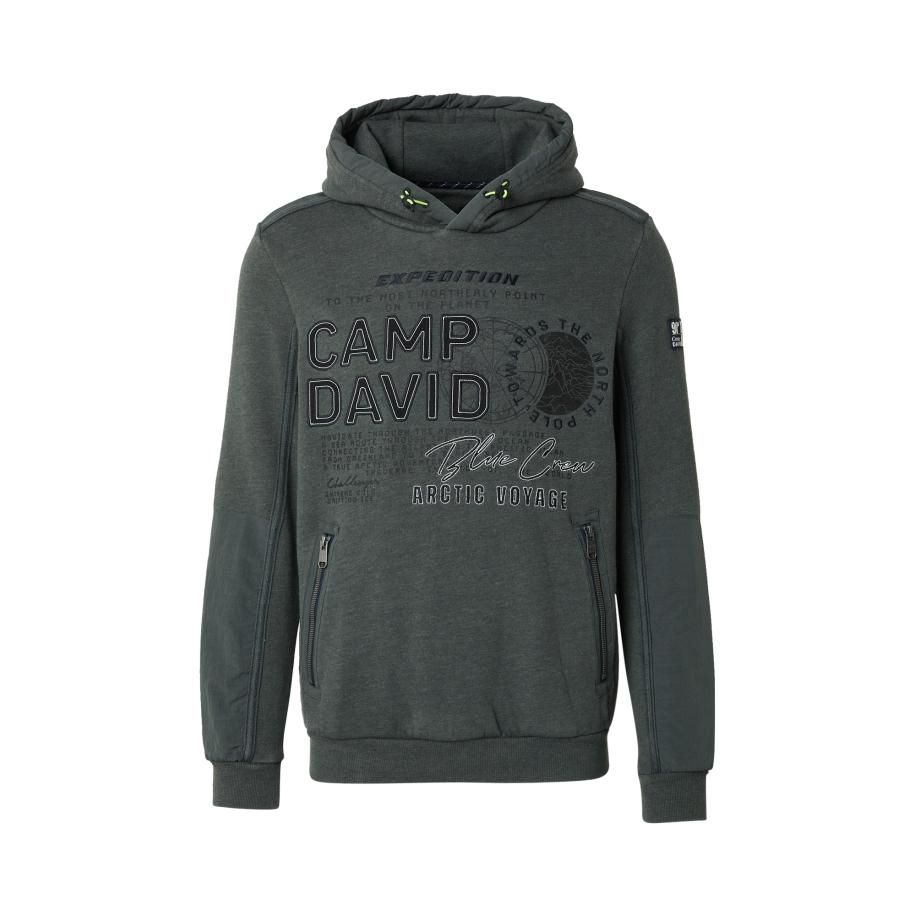 Camp David CAMP DAVID Sweatshirt donkergroen / zwart / wit -
