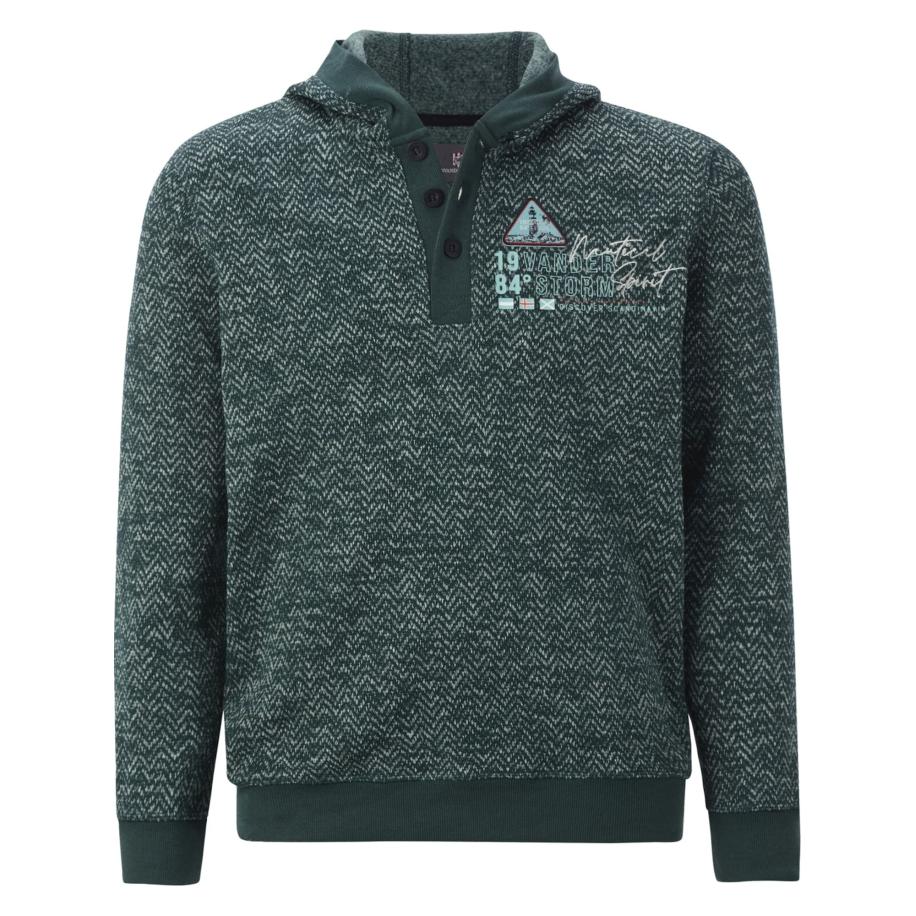 jan vanderstorm Jan Vanderstorm Trui Hargard donkergroen -