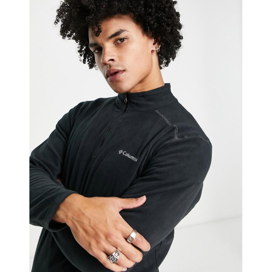Columbia - Klamath Range II - Fleece met korte rits in zwart Zwart