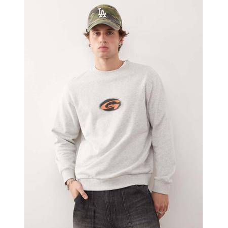 Gramicci - Sweatshirt met vervaagde G-print in grijs