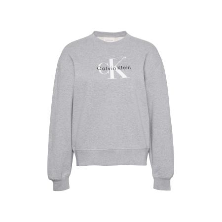 Calvin Klein Calvin Klein Jeans Sweatshirt grijs gemêleerd / zwart / wit