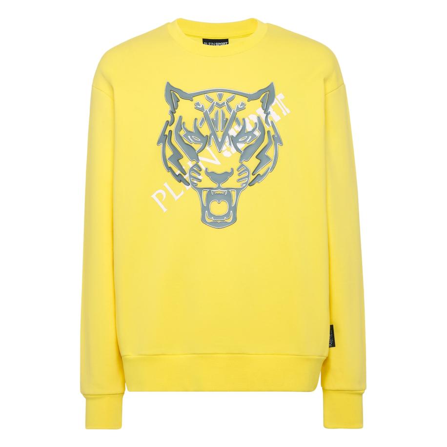 Plein Sport Plein Sport Sweatshirt Tiger geel / zilver -
