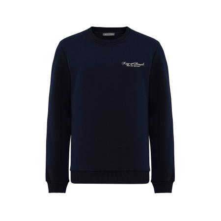 Jacey Quinn Sweatshirt nachtblauw / wit