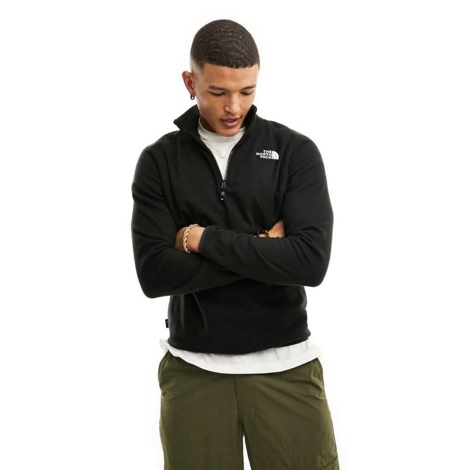 The North Face - Glacier 100 - Fleecetop met 1/4 rits in zwart Zwart