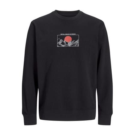 ROYAL DENIM DIVISION R.D.D. ROYAL DENIM DIVISION Sweatshirt lichtgrijs / rood / zwart