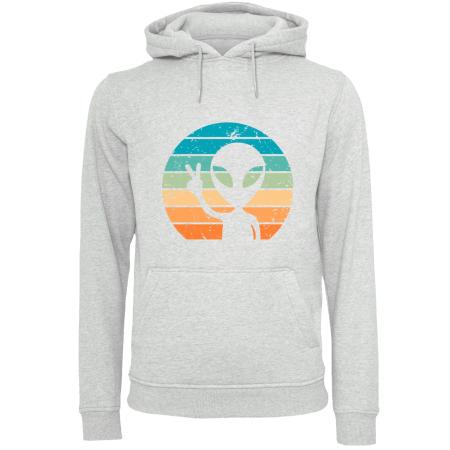F4NT4STIC F4NT4STIC Sweatshirt Alien Piece Sonnenuntergang azuur / roestbruin / grijs gemêleerd / lichtoranje / knalrood