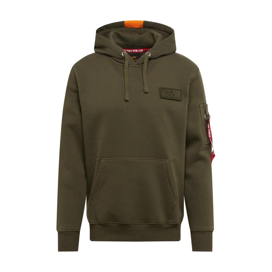 Alpha Industries ALPHA INDUSTRIES Sweatshirt Red Stripe kaki / oranje / rood / wit -