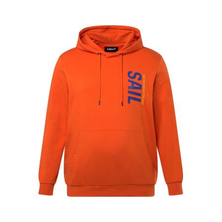 men plus Men Plus Sweatshirt donkerblauw / neonoranje