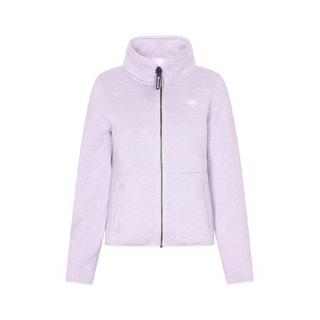 Schmuddelwedda Schmuddelwedda Fleece jas lila / wit
