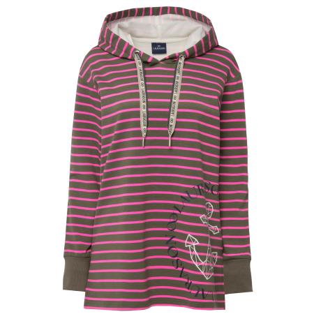 LAURASØN LAURASØN Sweatshirt bruin / pink / wit
