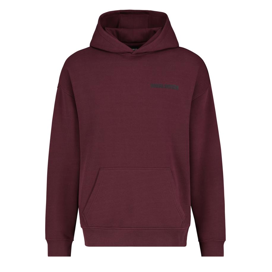 Sublevel Sweatshirt Worldwide bourgogne / zwart Rood