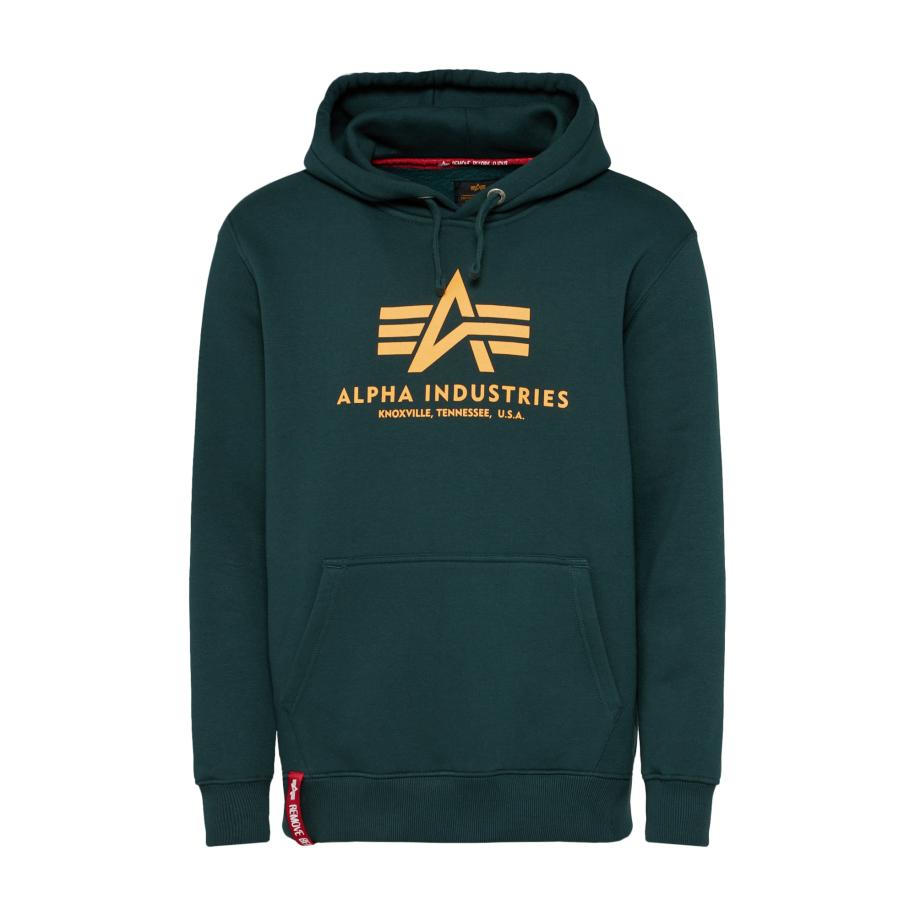 ALPHA INDUSTRIES Sweatshirt spar / lichtoranje / rood / wit Groen