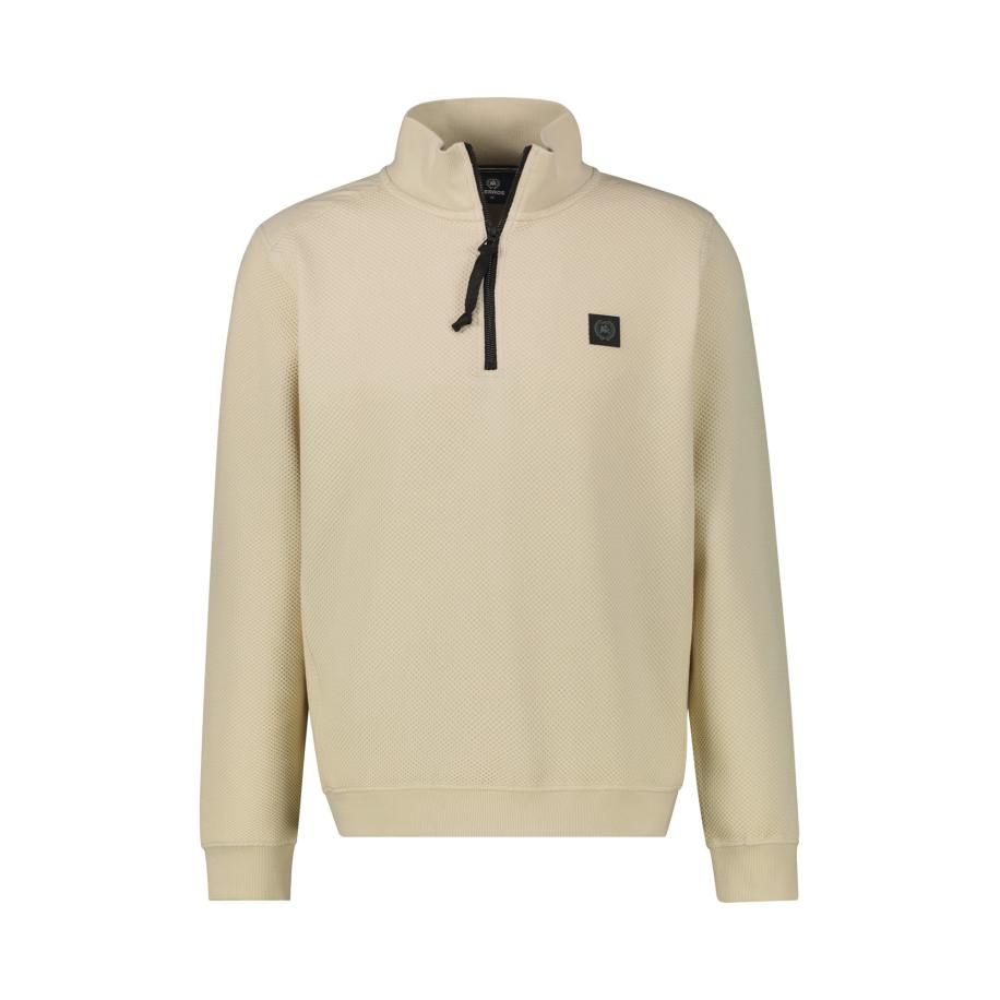 Lerros LERROS Sweatshirt zwart / natuurwit -