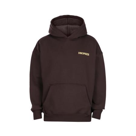 Dropsize Sweatshirt No Rules chocoladebruin / citroen