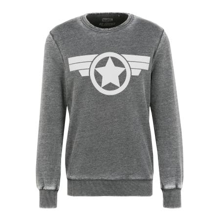 Recovered Recovered Sweatshirt Marvel Captain America grijs
