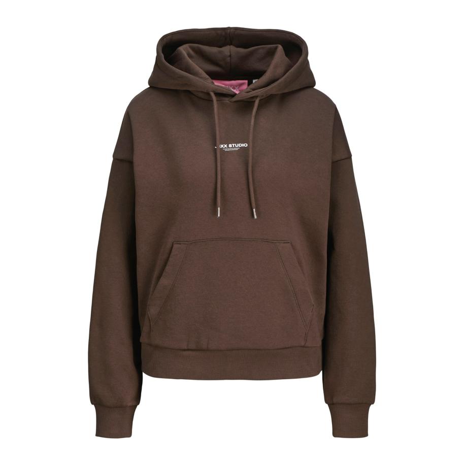 JJXX JJXX Sweatshirt JXStudio Vesterbro donkerbruin / wit -