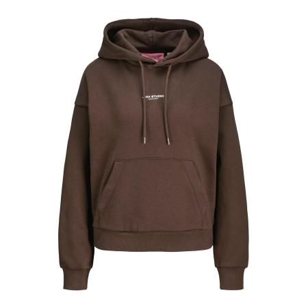 JJXX JJXX Sweatshirt JXStudio Vesterbro donkerbruin / wit