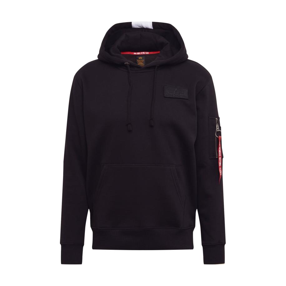 Alpha Industries ALPHA INDUSTRIES Sweatshirt Red Stripe zwart / wit -