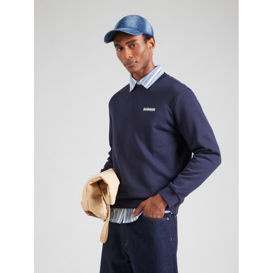 Napapijri NAPAPIJRI Sweatshirt B-GUIDE blauw / marine / lichtblauw / offwhite -
