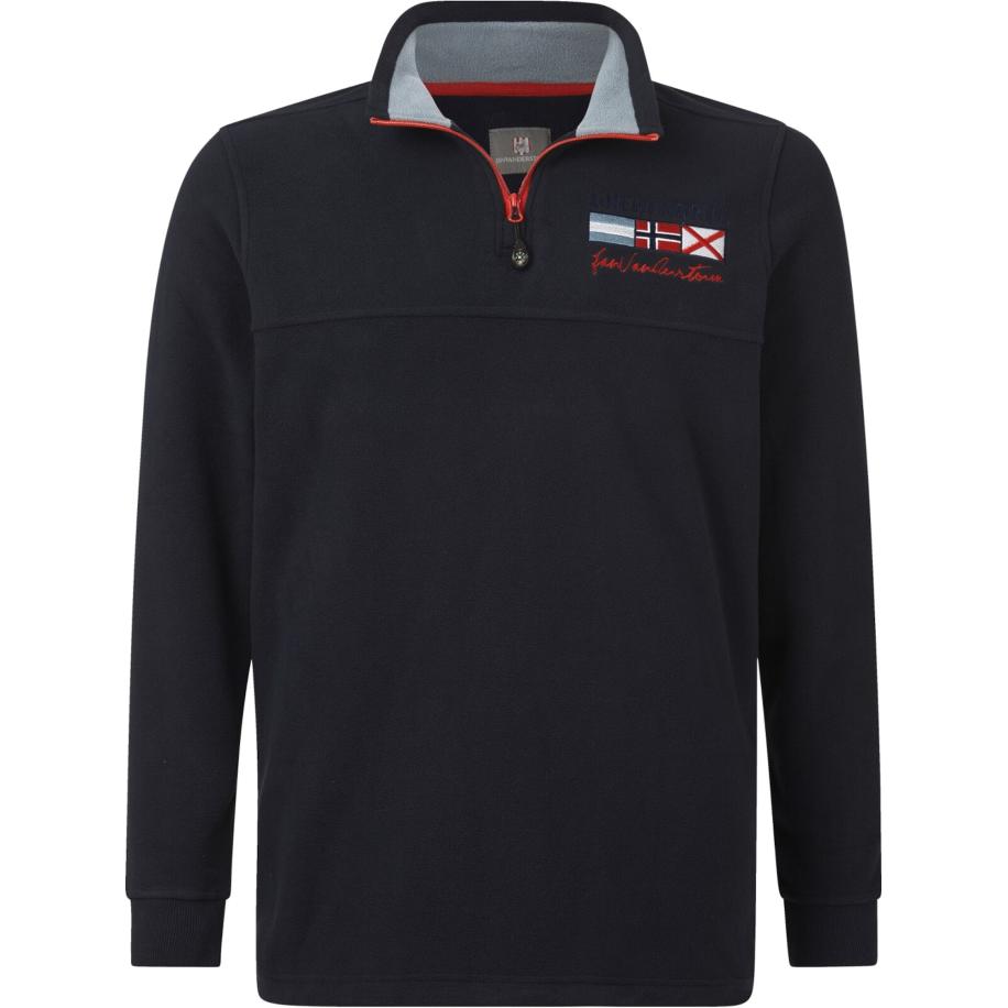 jan vanderstorm Jan Vanderstorm Sweatshirt Sietse donkerblauw / rood / wit -