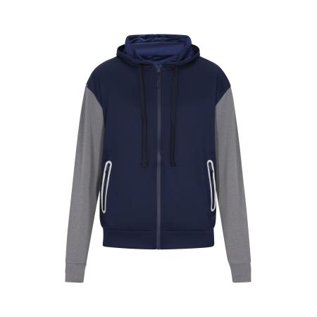 TUFFSKULL Sweatvest marine / grijs gemêleerd