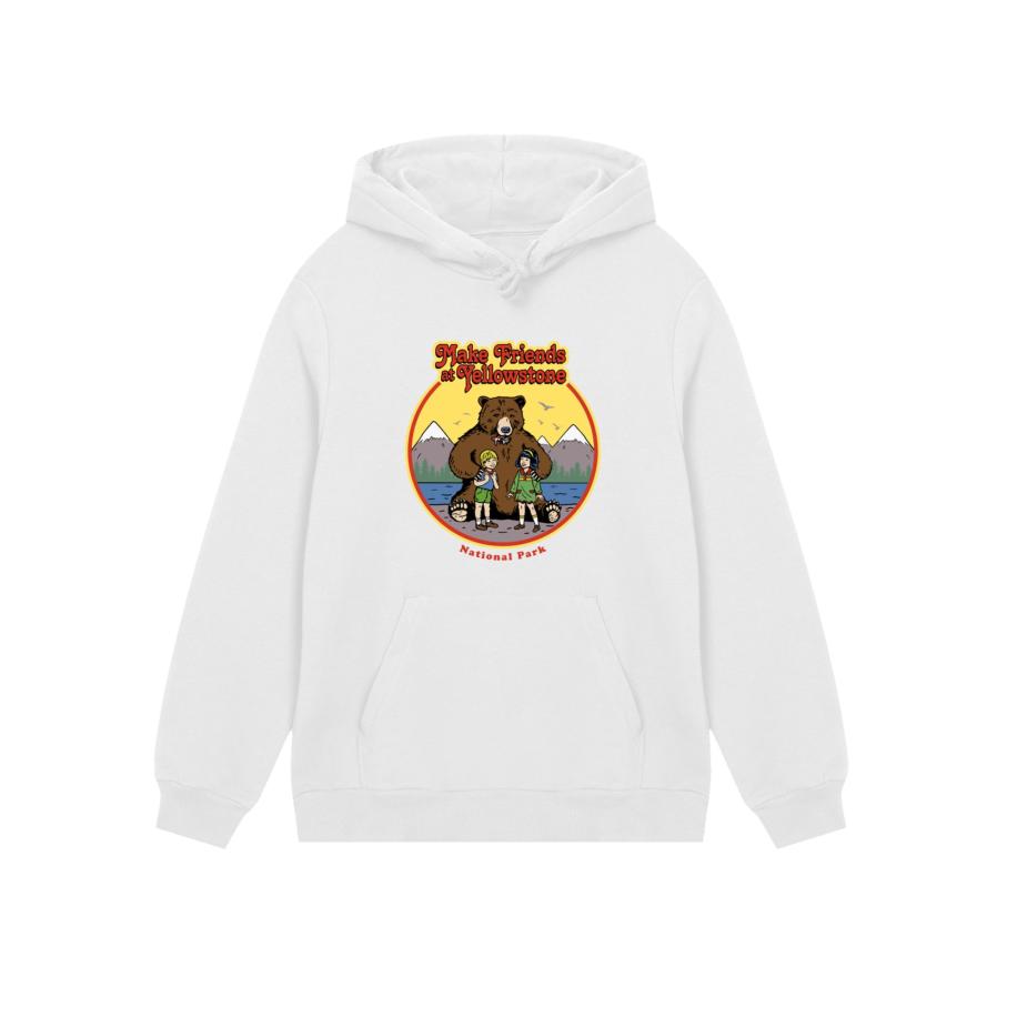 F4NT4STIC F4NT4STIC Sweatshirt US National Parks Make Friends At Yellowstone gemengde kleuren / wit -